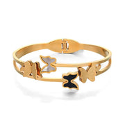 Black & Gold Butterfly Bracelet