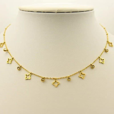 Golden Star Choker Necklace