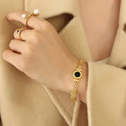 Golden Love Embrace Bracelet