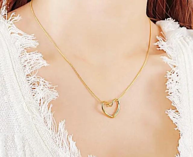 Golden Heart Necklace